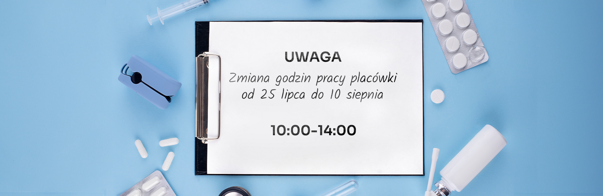sezon urlopowy w placówce medycznej
